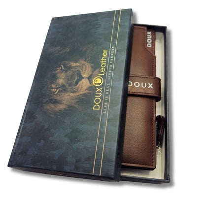 DOUX High Quality Leather Long Wallet Luxury-Edition
