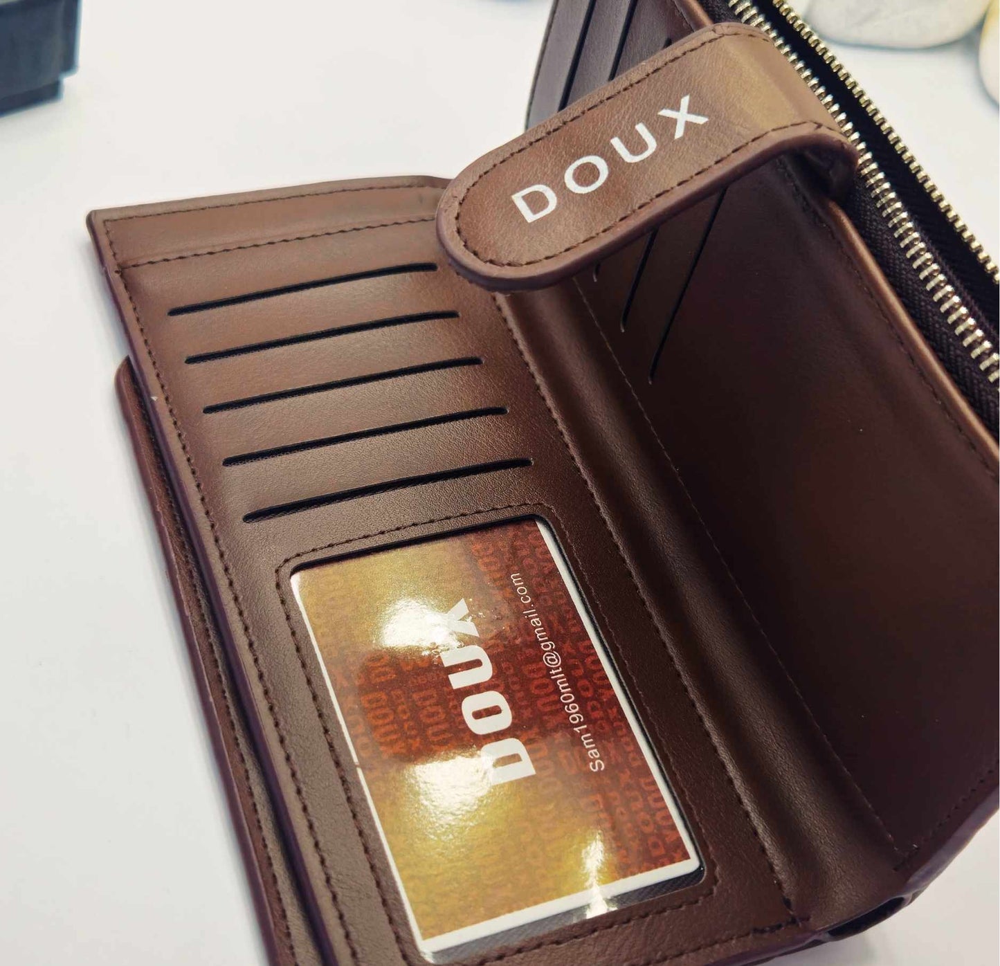 DOUX High Quality Leather Long Wallet Luxury-Edition