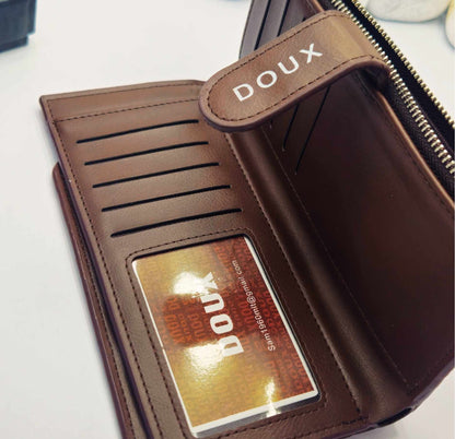 DOUX High Quality Leather Long Wallet Luxury-Edition