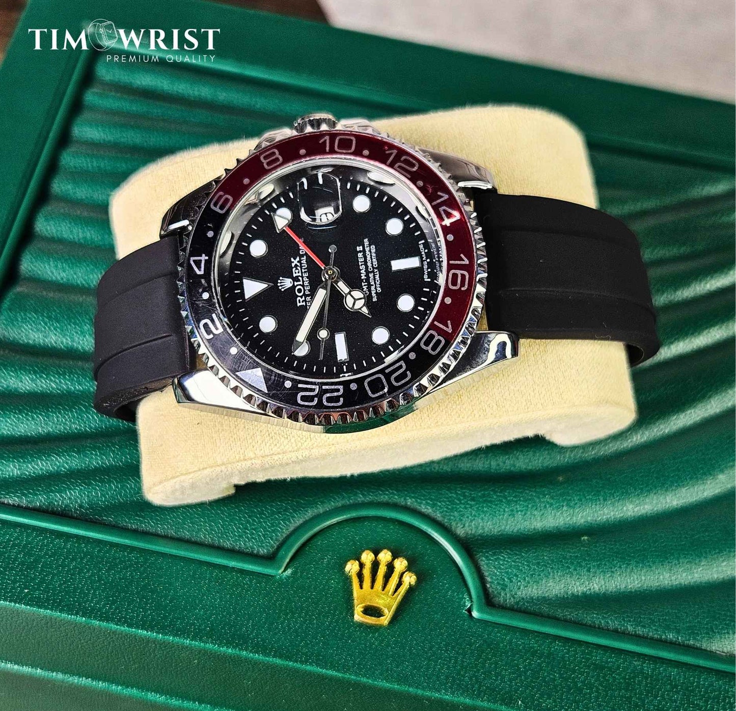 RLX GMT-Master II Pepsi Bezel – Dual Time Watch Luxury Edition