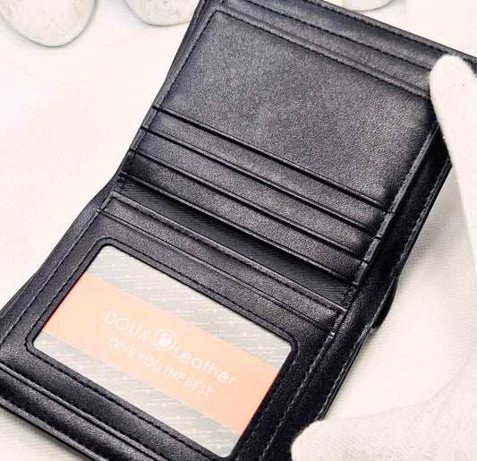 High Quality Doux Men’s Luxury Leather Wallet Black-Edition