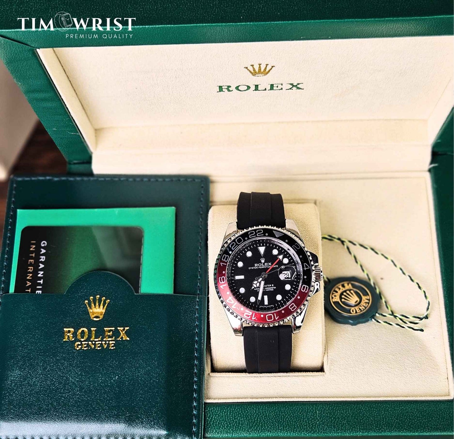 RLX GMT-Master II Pepsi Bezel – Dual Time Watch Luxury Edition
