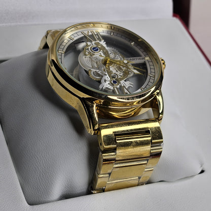 Cartier Golden Watch - Timeless Elegance