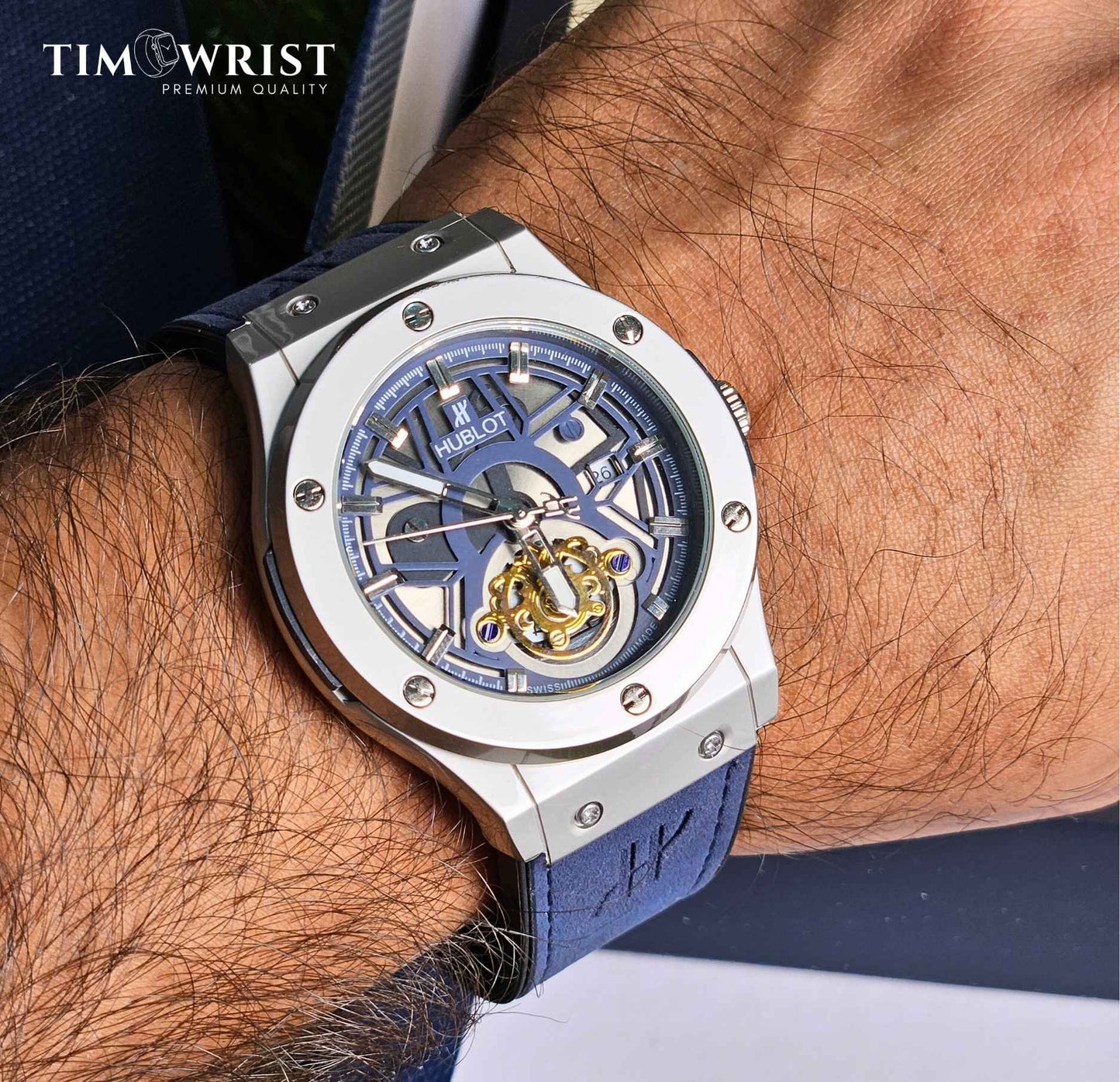 Hublot Geneve (Masterpiece) Inspired Skeleton Dial Watch Limited Edition