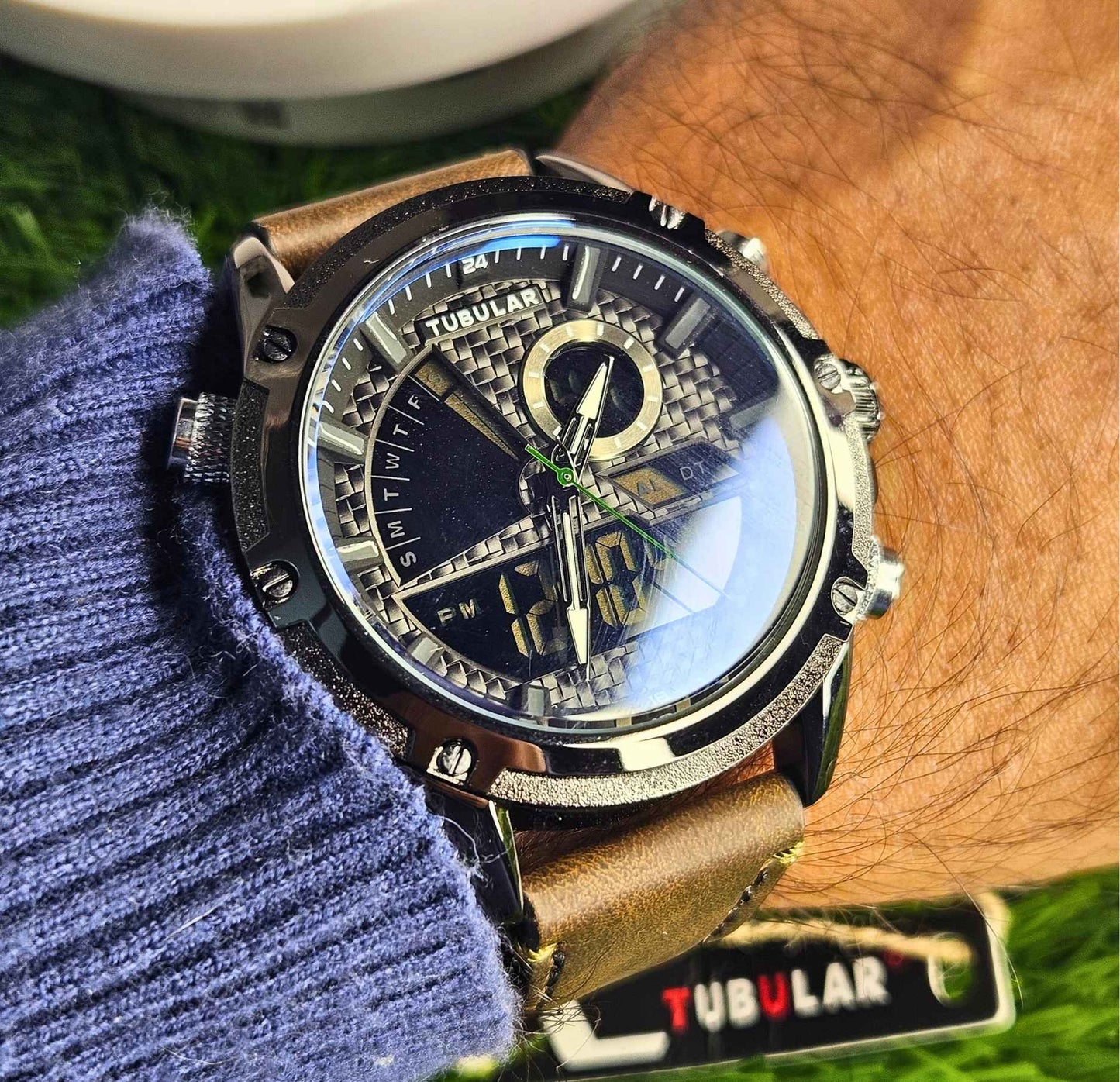 Tubular TB-8765876 Branded Men's Luxury Chronograph Watch Edition